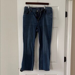Maurices Dark Blue Straight Leg Jeans (short)